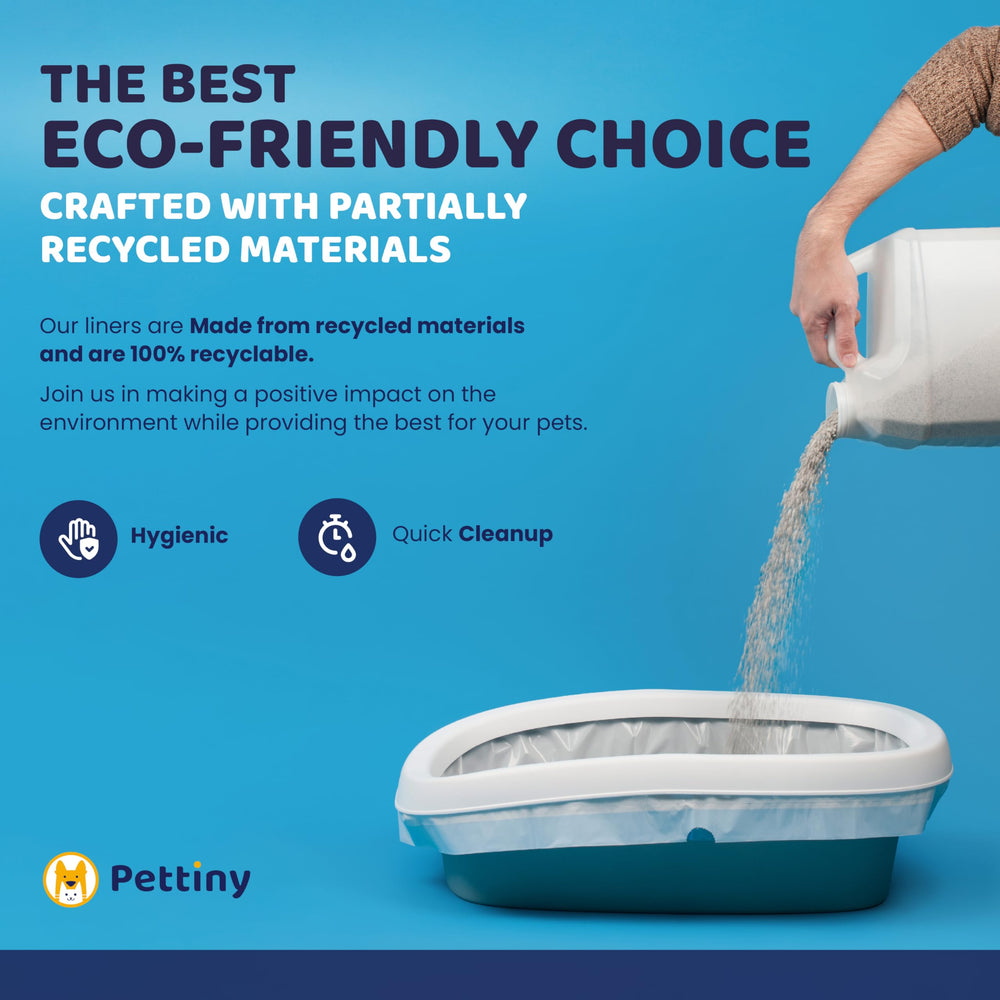 Pettiny large liner suits multi-cat households with bigger trays.