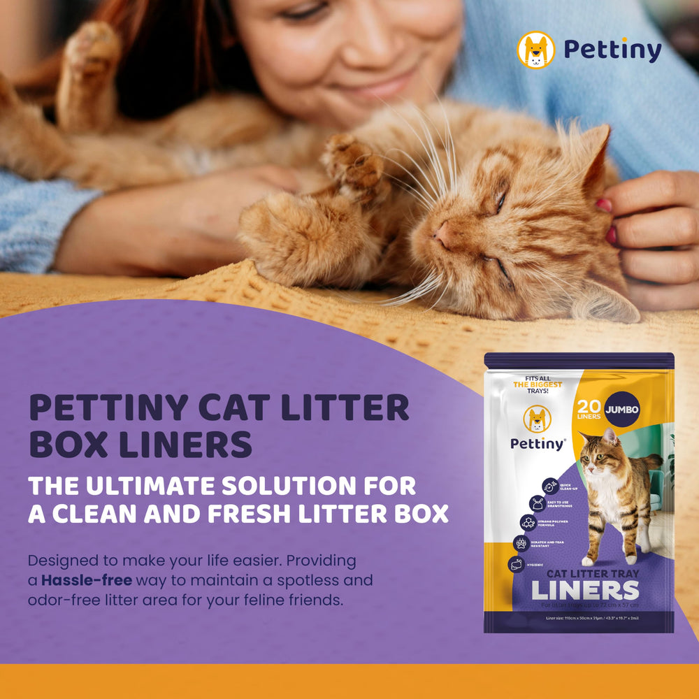 Pettiny liners with drawstrings enable fast, tidy disposal after use.