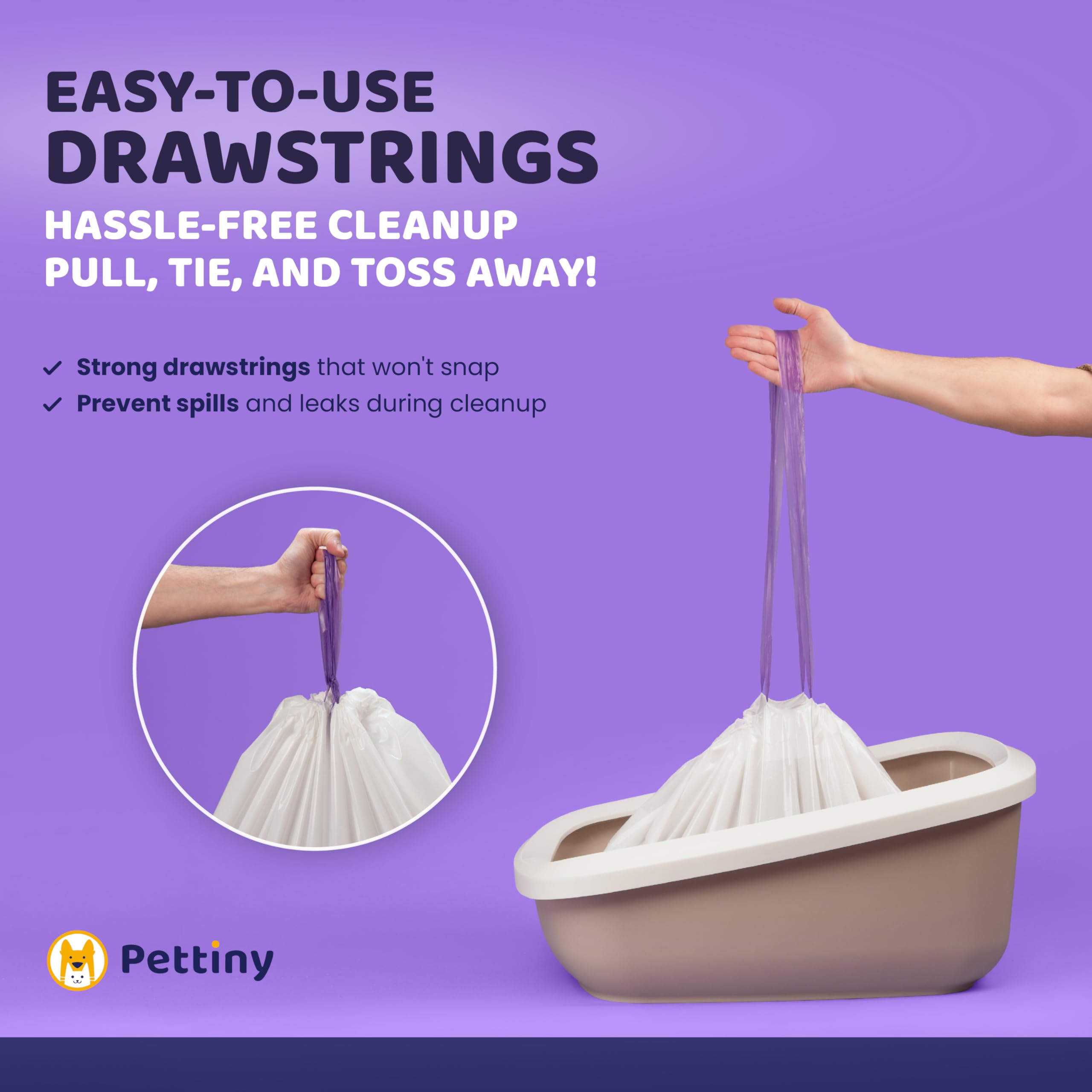 Pettiny scratch-resistant liner closeup emphasizes durability against claws.