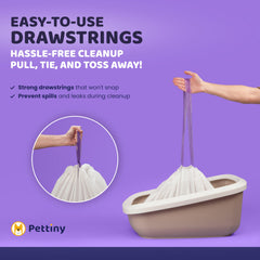 Pettiny scratch-resistant liner closeup emphasizes durability against claws.