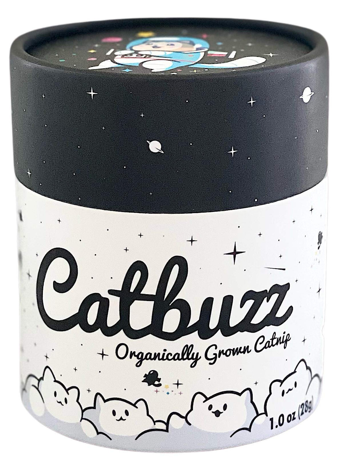 Pettobox Catbuzz premium catnip packaging preserves freshness for easy sprinkling.