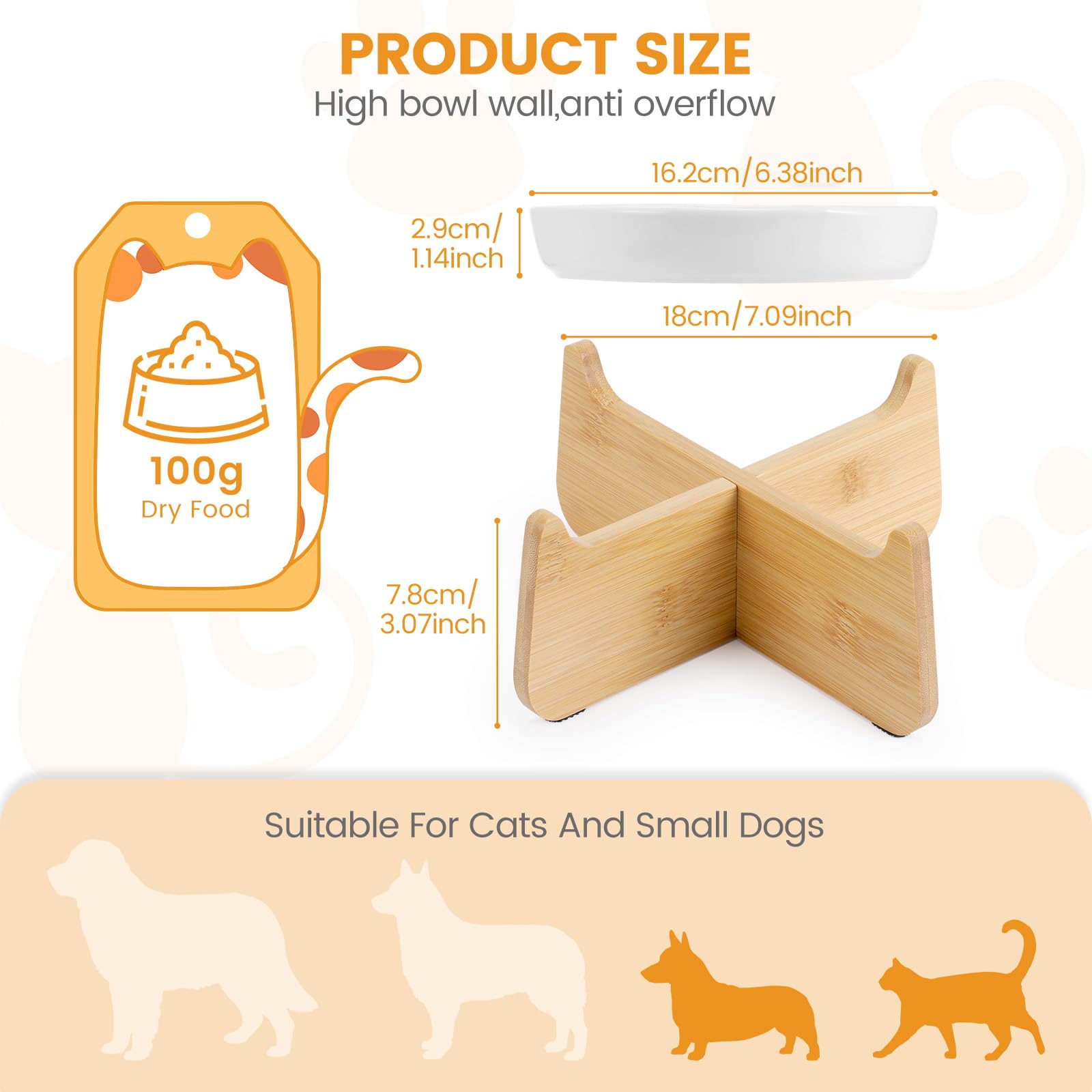 PETTOM ceramic slow feeder bowl made of food-grade material for daily use