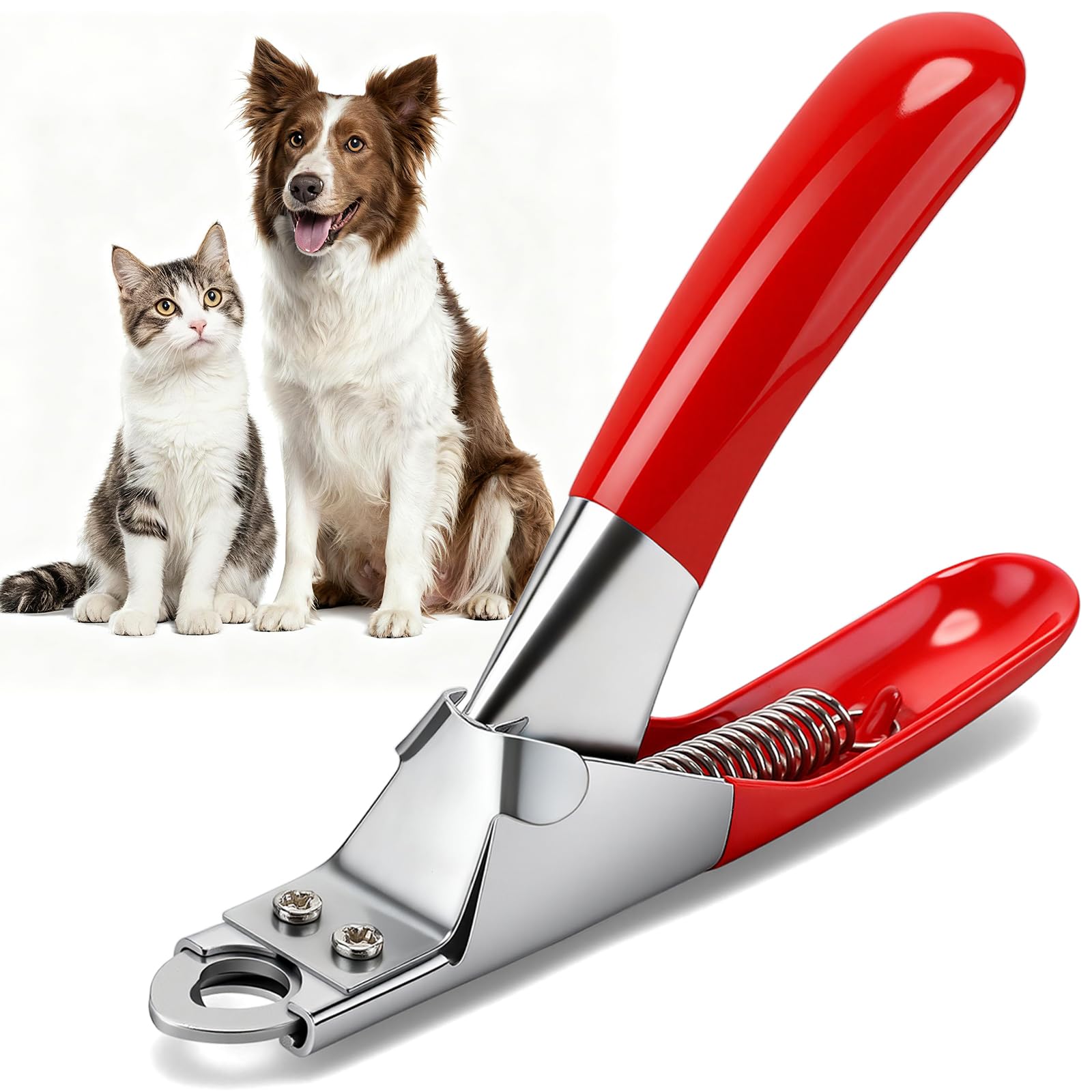 PETTOM dog cat nail clipper front view with sharp blades for precise trimming
