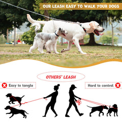 PETTOM chrome-plated connectors for reliable dual-dog control