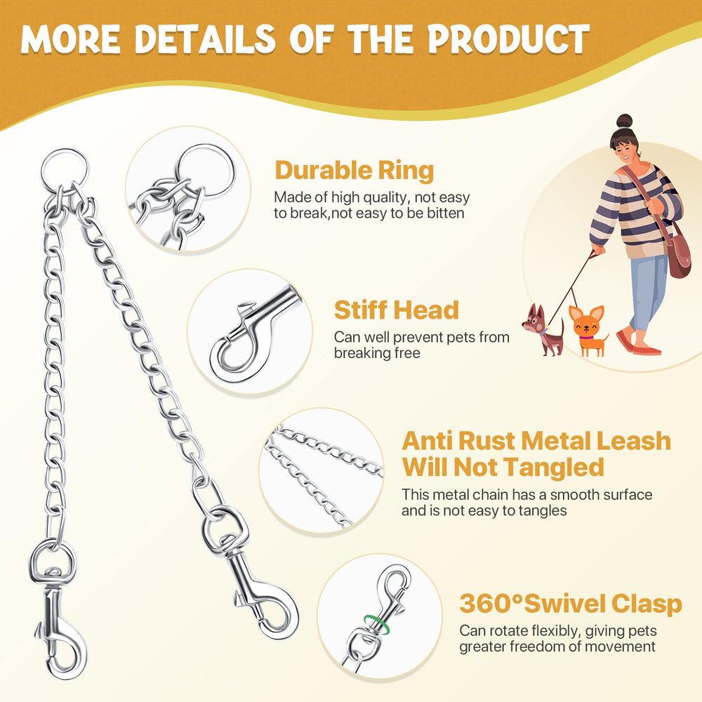 PETTOM leash with O-ring attachment enabling double walking setup