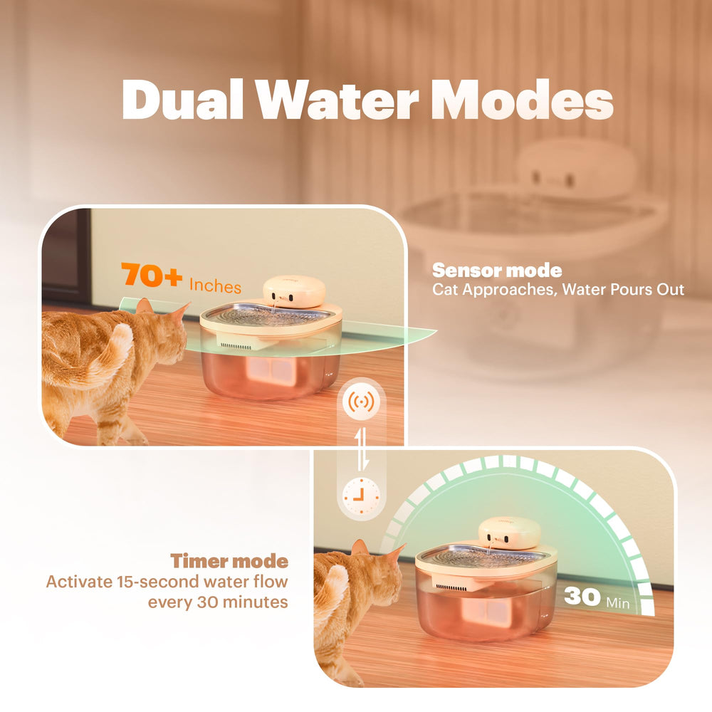 PetTop large capacity 3L fountain reduces refills and keeps water fresh for pets.