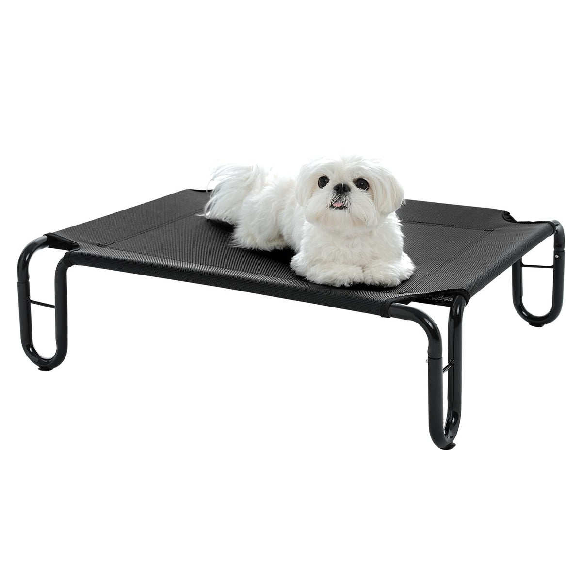 Pettycare elevated dog bed cot frame demonstrates sturdy construction for stable indoor outdoor lounging.