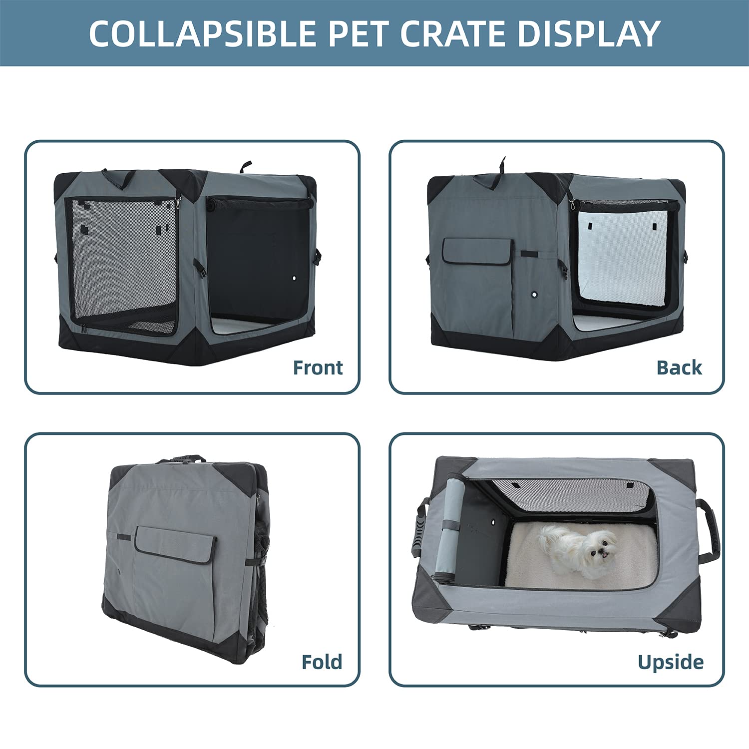 Pettycare removable washable cover and bed for quick cleaning.