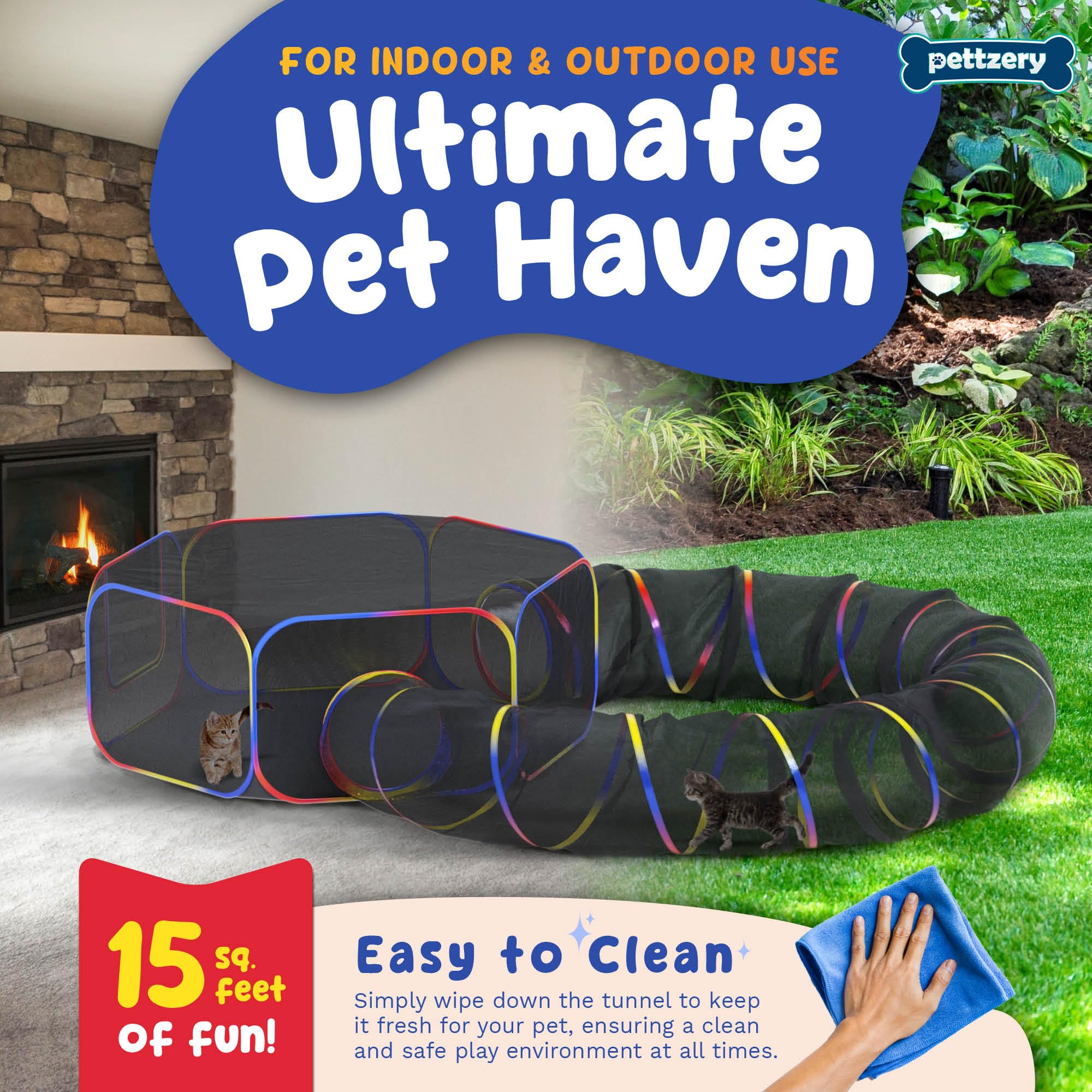 Pettzery Cat Playhouse assembly demonstrates quick setup for instant fun