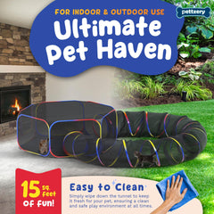 Pettzery Cat Playhouse assembly demonstrates quick setup for instant fun