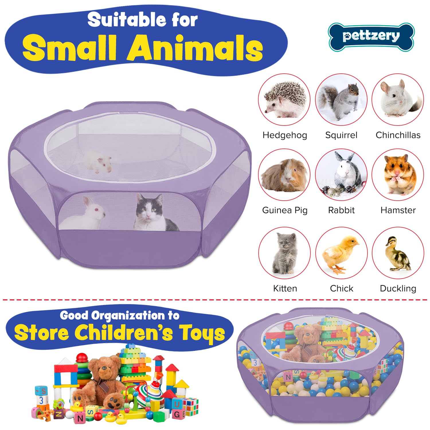 Pettzery playpen-waterproof-polyester helps prevent leaks and floor mess.