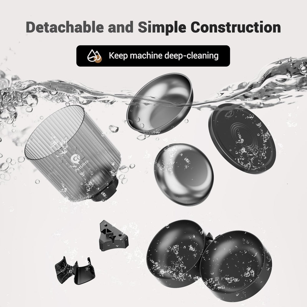 PETULTRA feeder compatible with 2-10 mm kibble for versatile meals