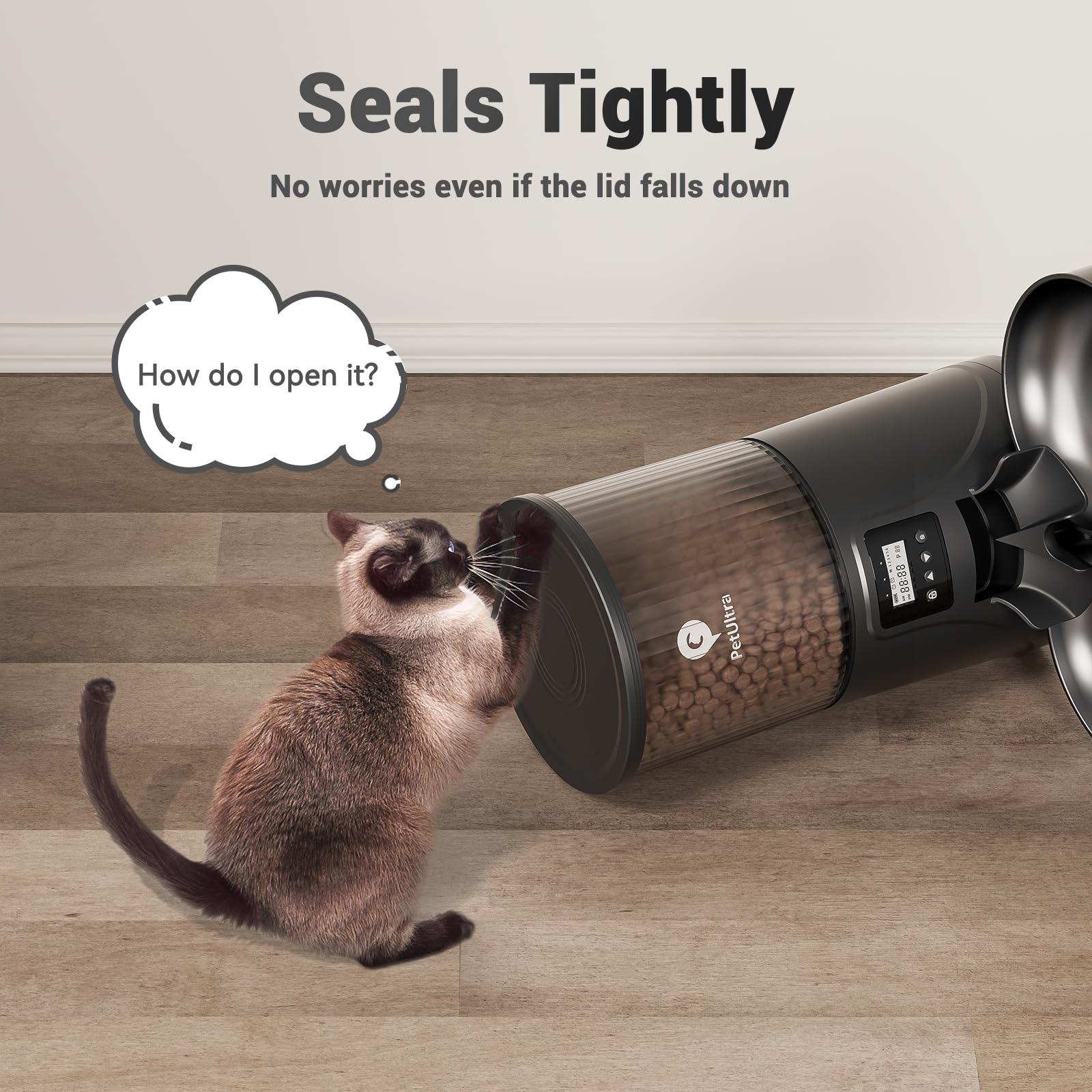 PETULTRA two-cat setup in use demonstrates calmer mealtimes