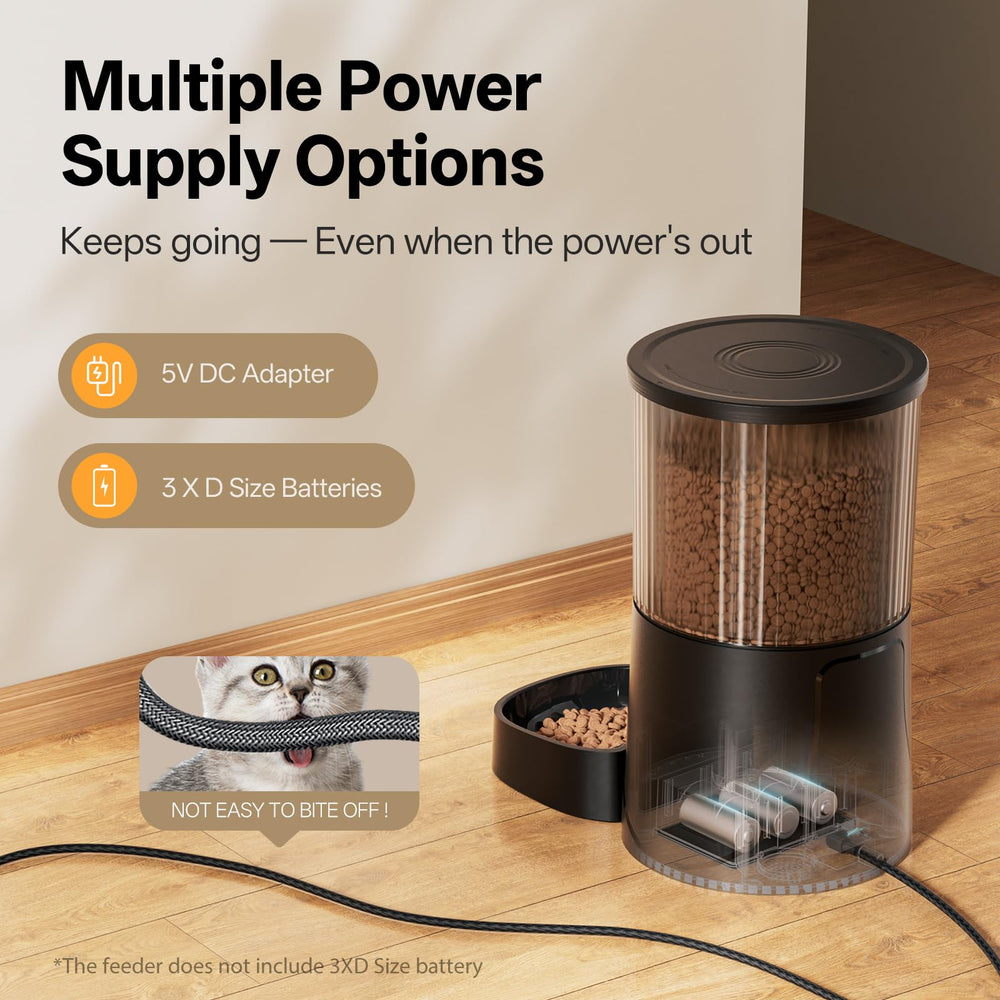 PETULTRA closed-outlet design keeps kibble secure and fresh.