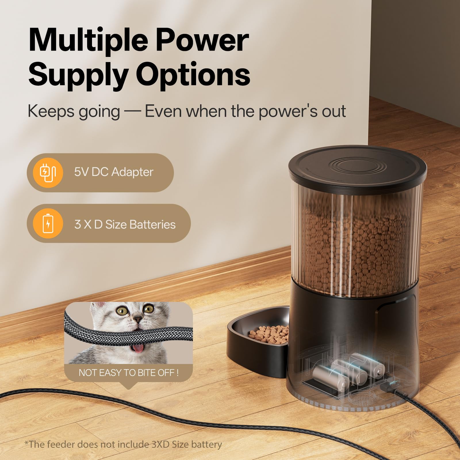 PETULTRA rotor and chute design ensures equal portions with smooth dispensing.