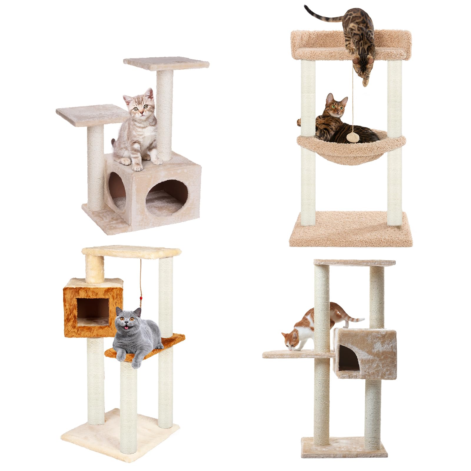 PETUOL indoor cat tree accessory enhances play and furniture protection