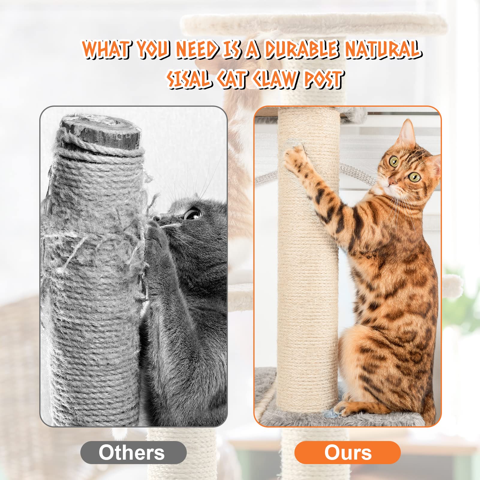 PETUOL scratcher post refill kit provides ongoing cat entertainment