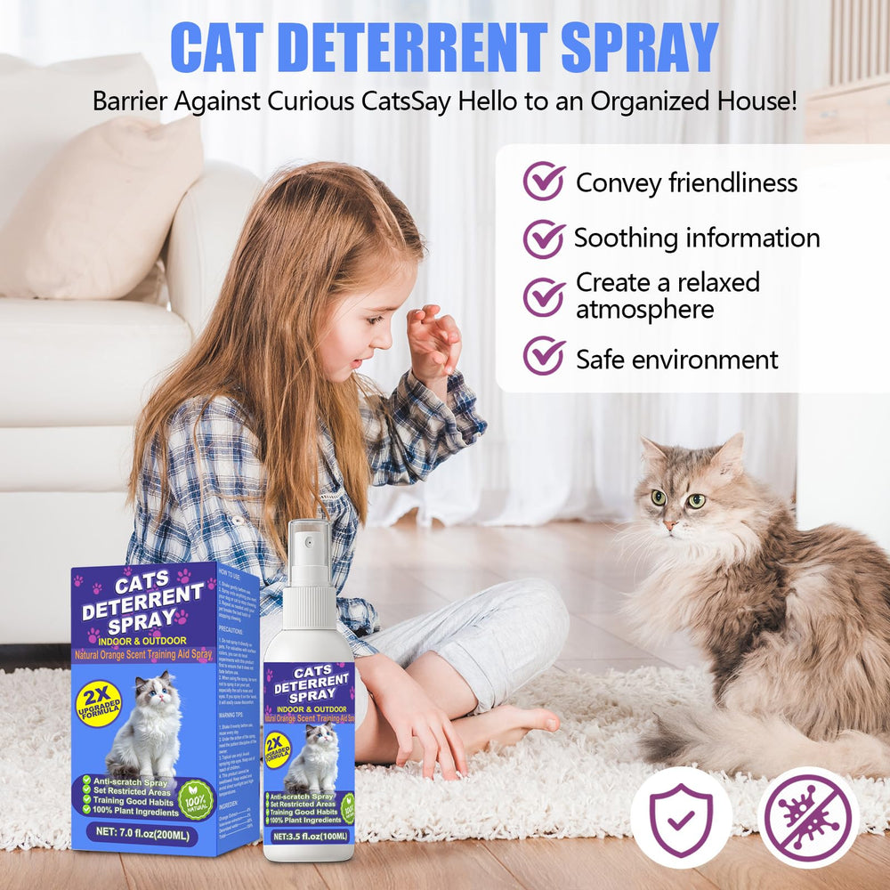 Peturarion cat deterrent spray helps prevent scratching and chewing in daily life.