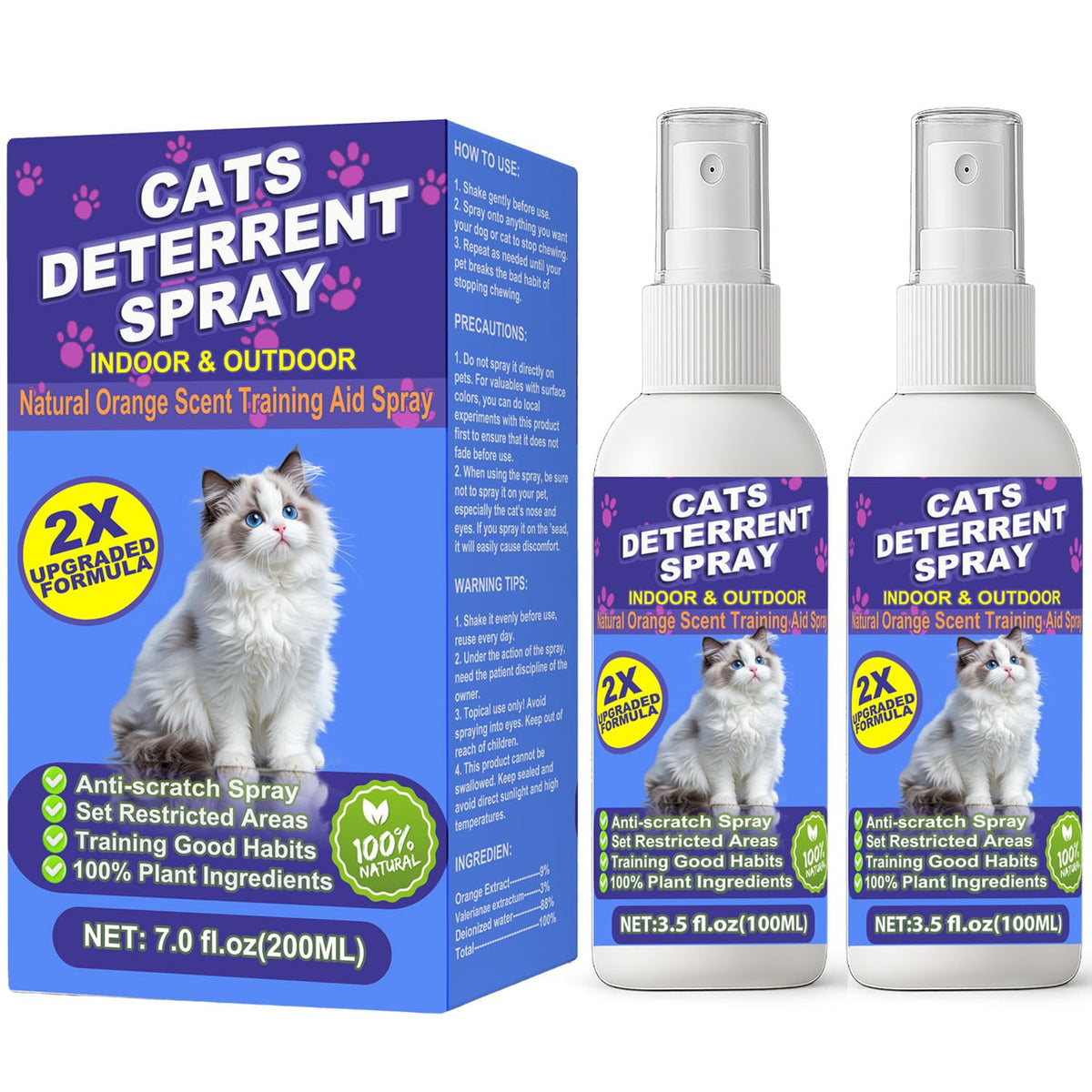 Peturarion cat deterrent spray on furniture protects surfaces from scratches and chewing.