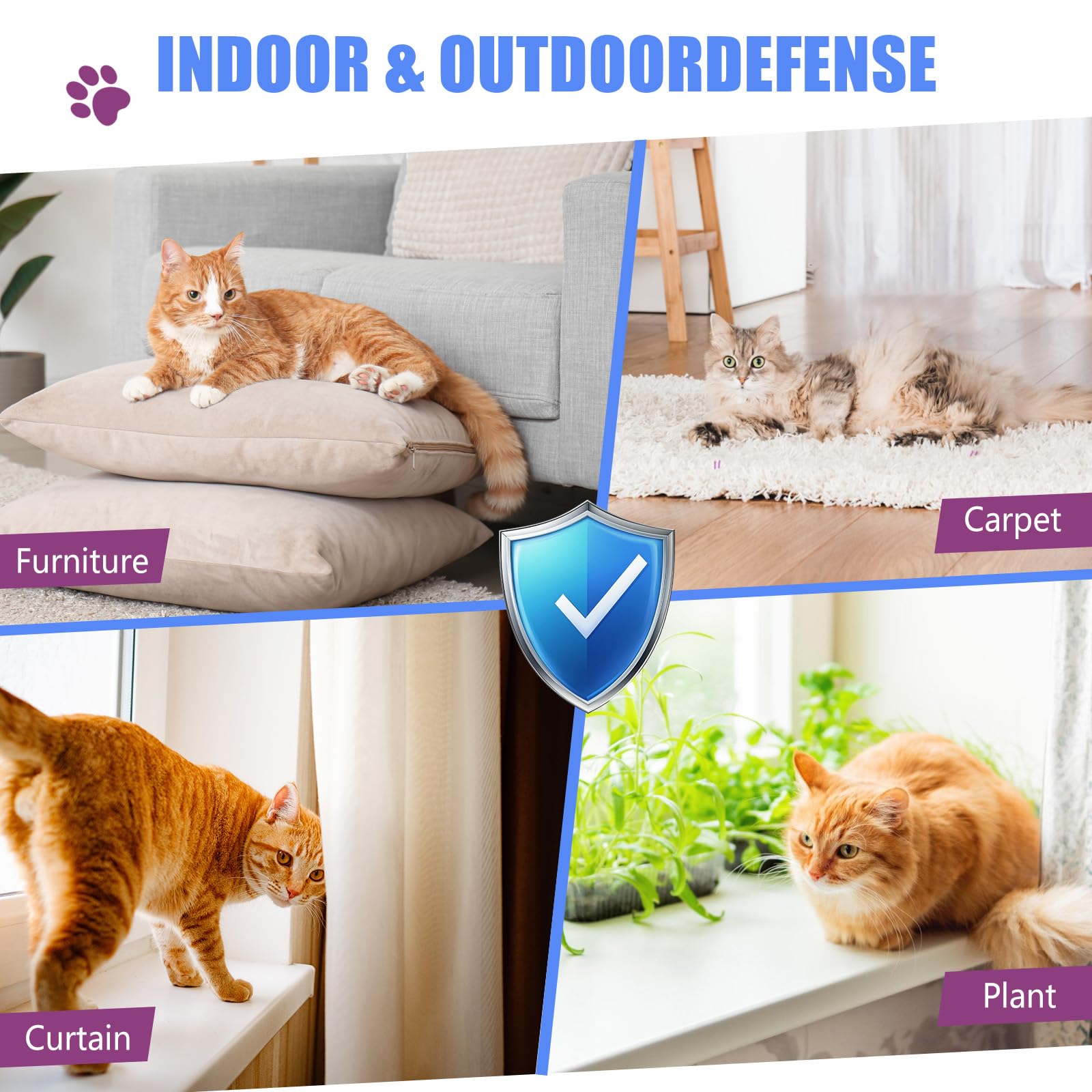 Peturarion cat deterrent spray on furniture provides safe indoor scratch protection.