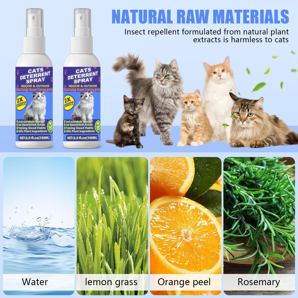 Peturarion cat deterrent spray for outdoor use deters neighborhood cats effectively.