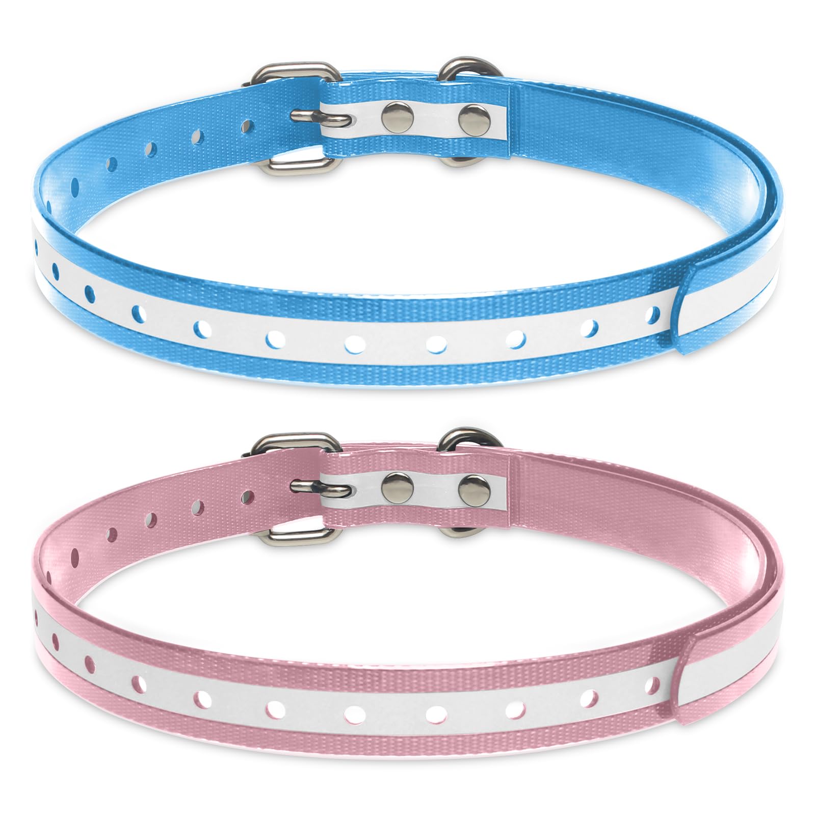 Peture universal replacement strap blue for shock collars; versatile compatibility and easy cleaning for active dogs.