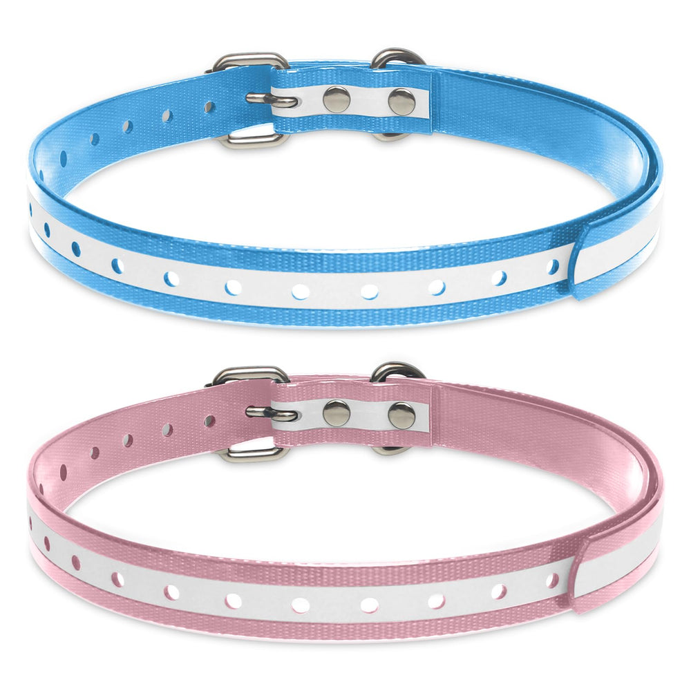 Peture universal replacement strap blue for shock collars; versatile compatibility and easy cleaning for active dogs.
