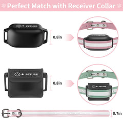 Peture strap metal buckle close-up emphasizes secure fit and quick on-off.