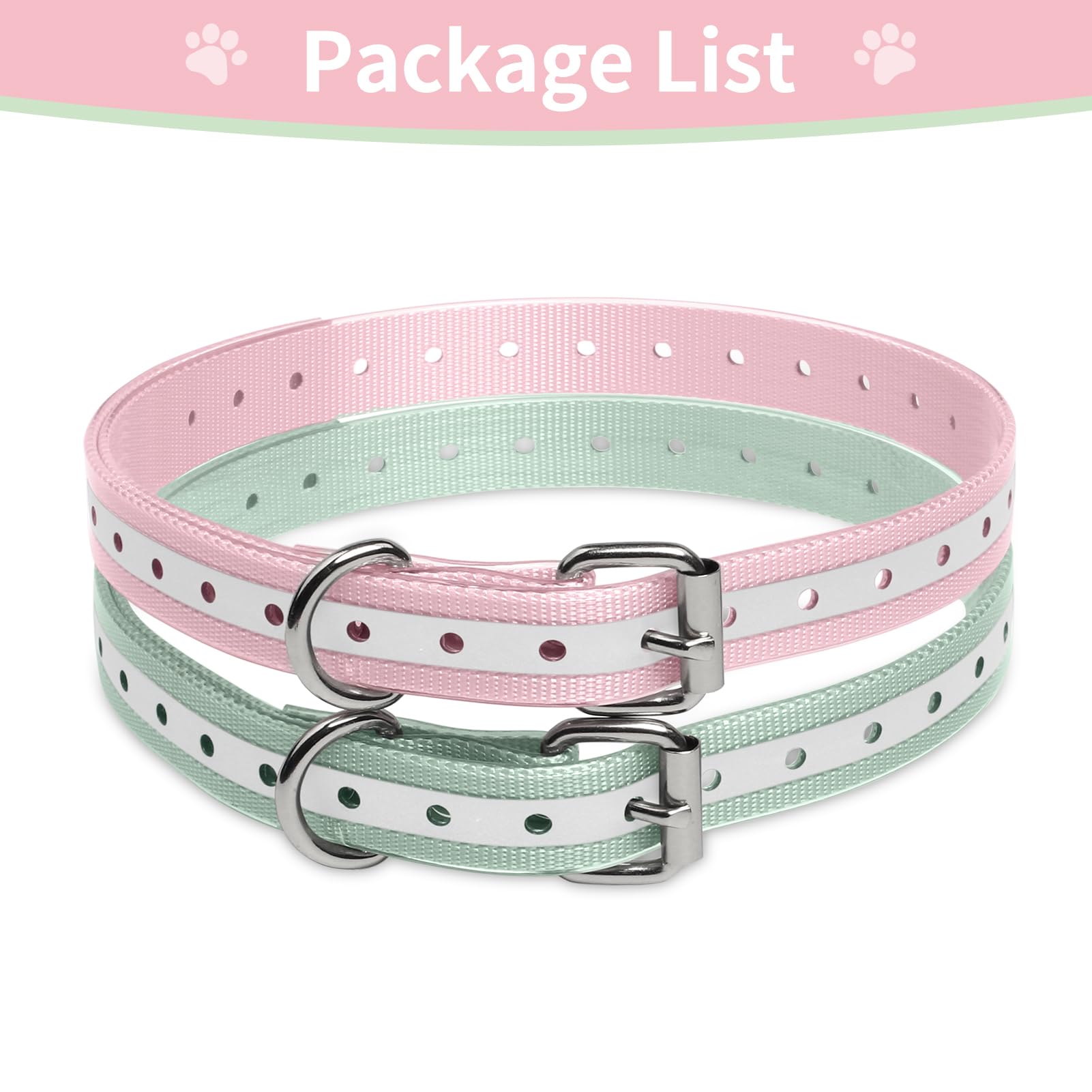 Peture strap reflective strip enhances night visibility for safer walks.