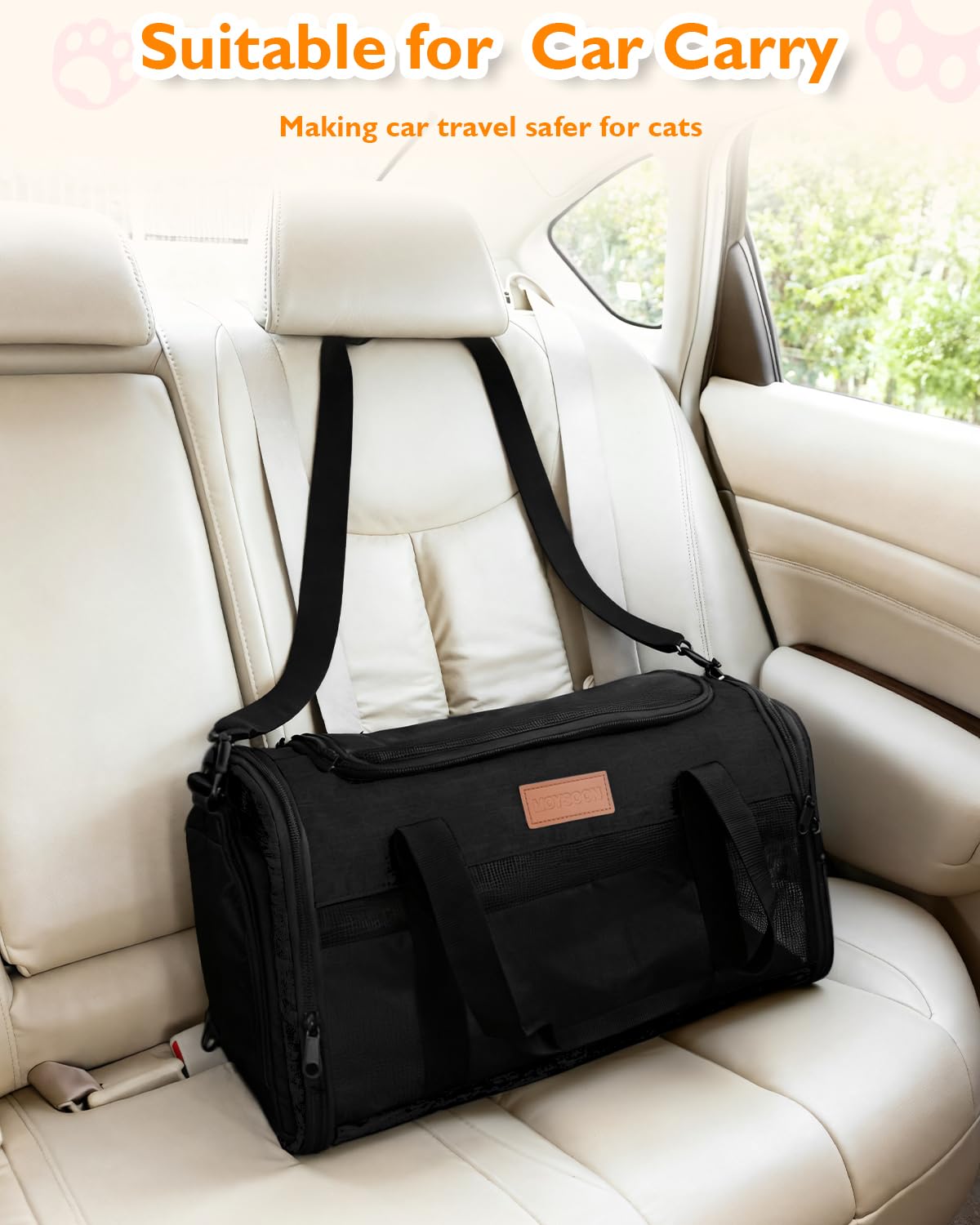 PETUX compact underseat carrier ideal for small cats during vet visits