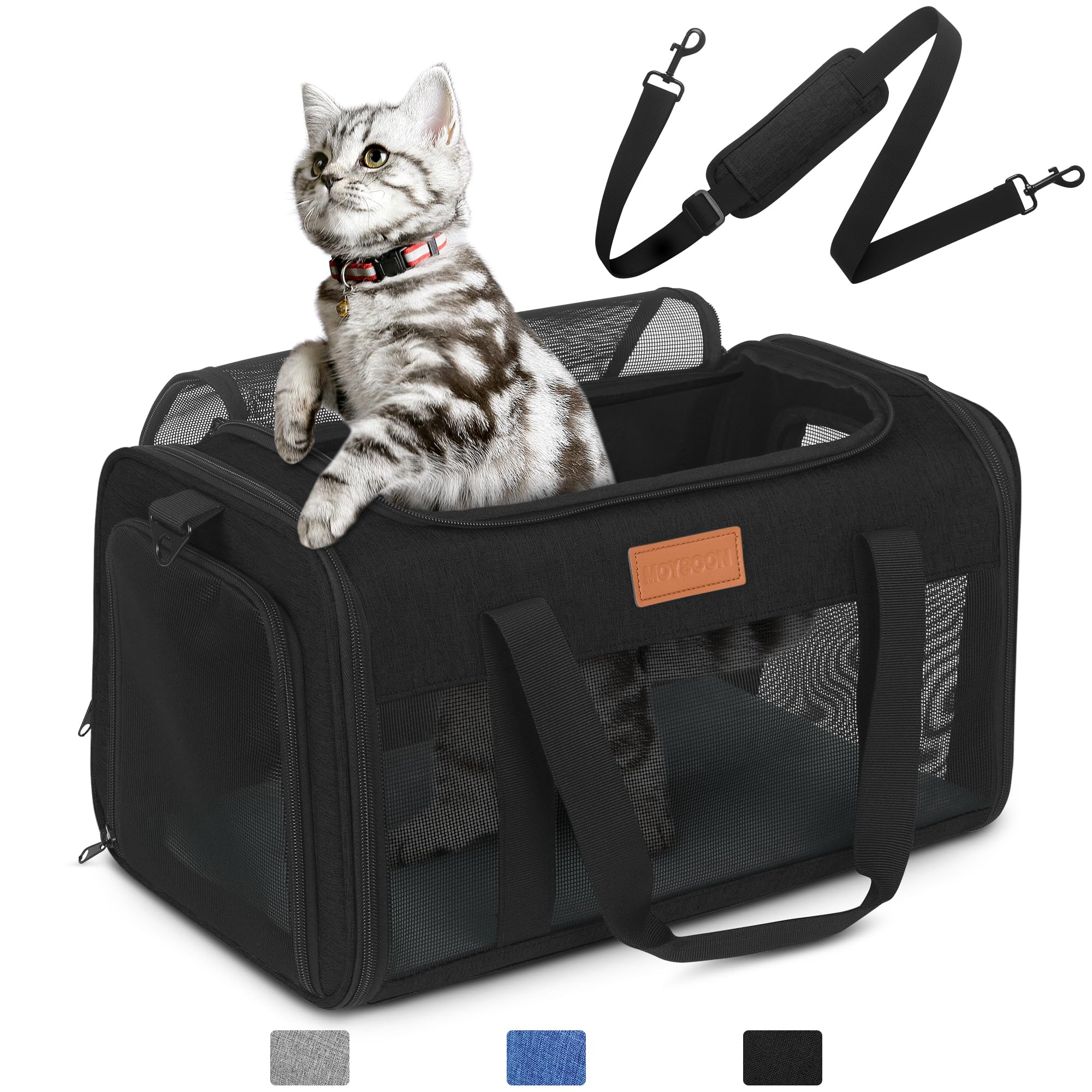 PETUX TSA-approved cat carrier underseat view, fits small cats up to 12 lb