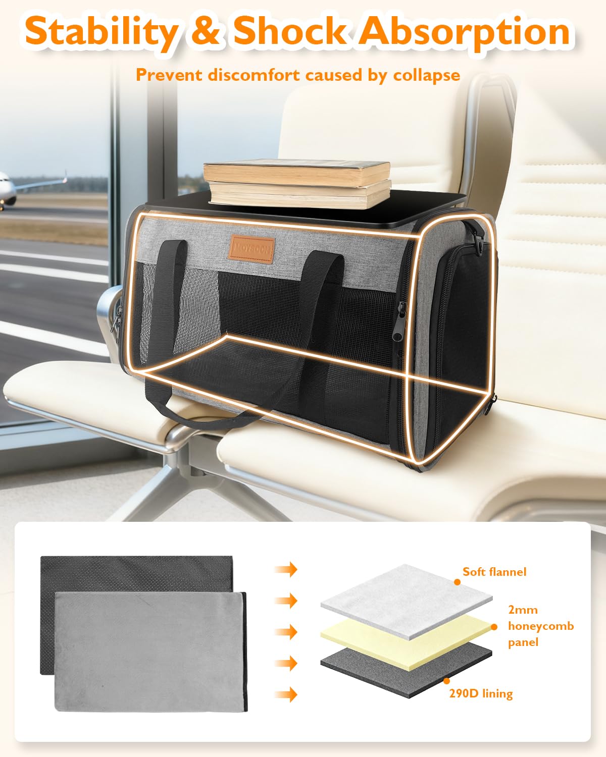 PETUX waterproof non-toxic fabrics protect interiors and ease cleaning.