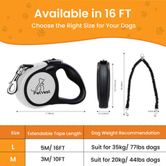 PetVest dual retractable leash two-dogs-walk demonstrates smooth, tangle-free control