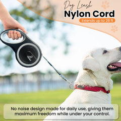 PetVest retractable leash with 360° swivel reduces tangles and twists.
