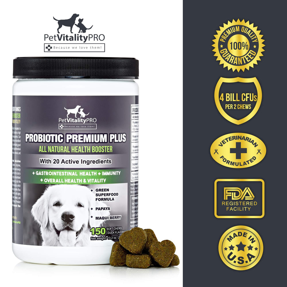 PetVitalityPRO probiotics digestive-enzymes image emphasizes natural enzymes aiding digestion.