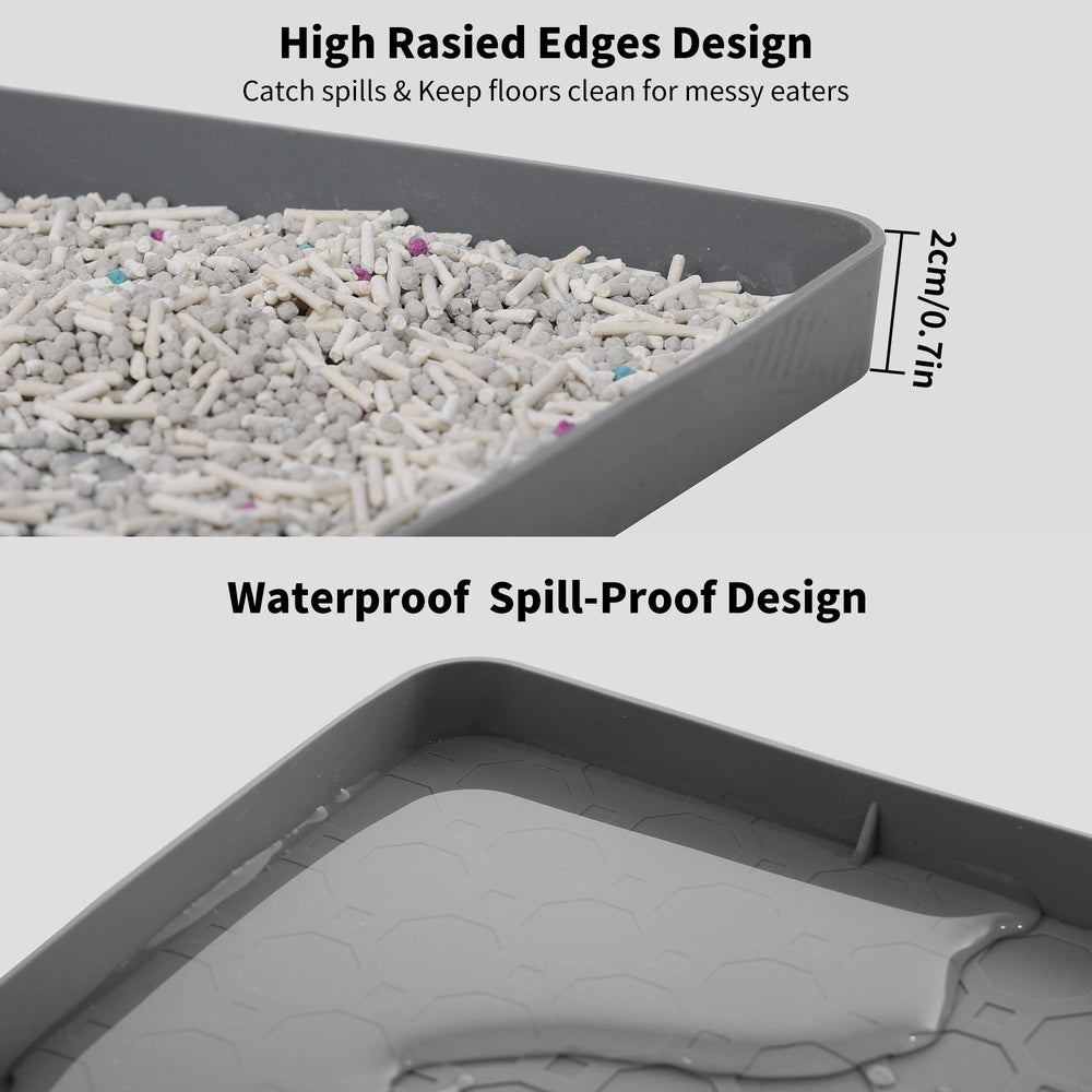 Petvolve Litter Box Mat folds for compact storage after use