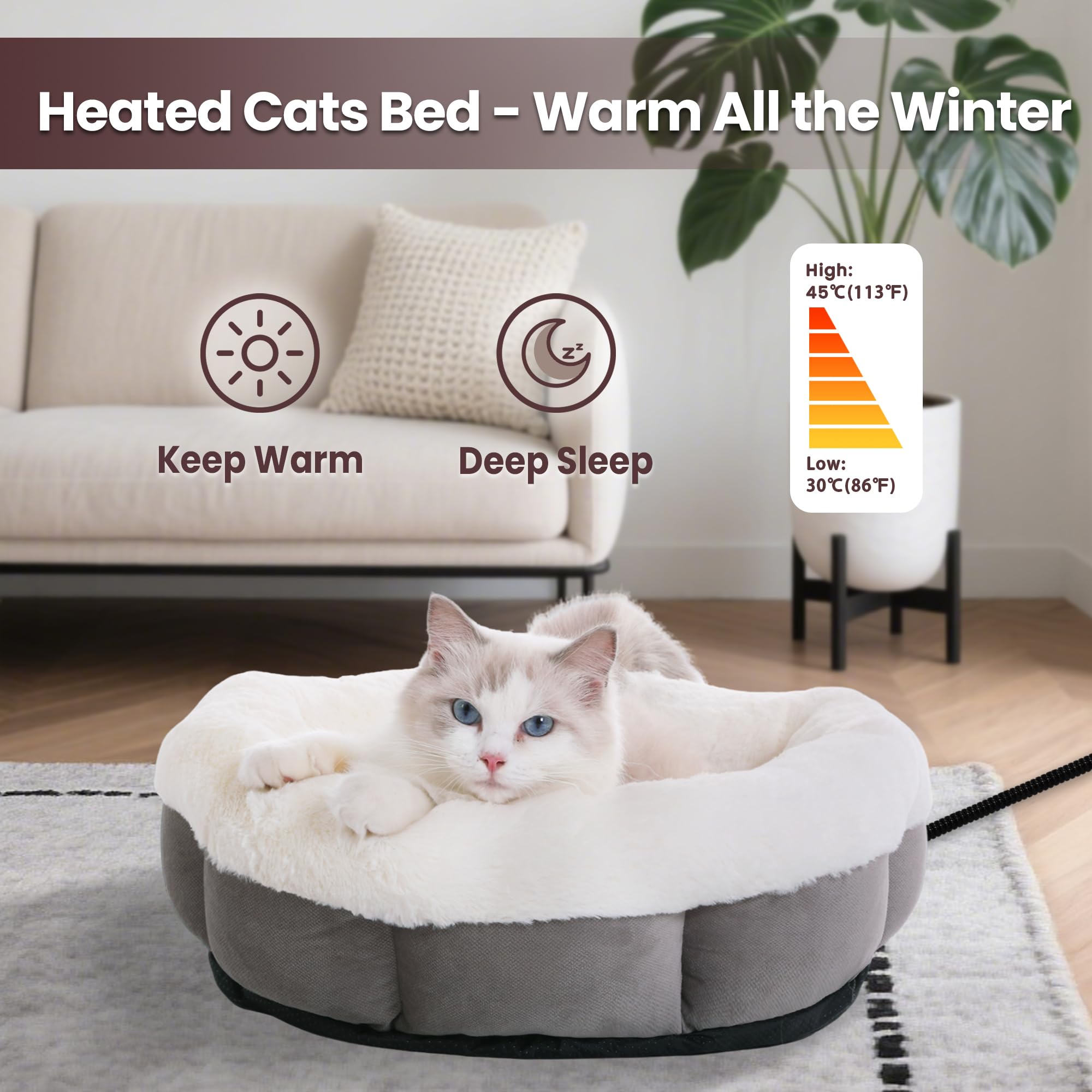 Pet evolve plush velvet cover closeup highlights soft texture for cozy indoor warmth.