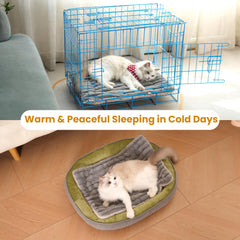 Petvolve self-warming bed reverse design demonstrating two sided use