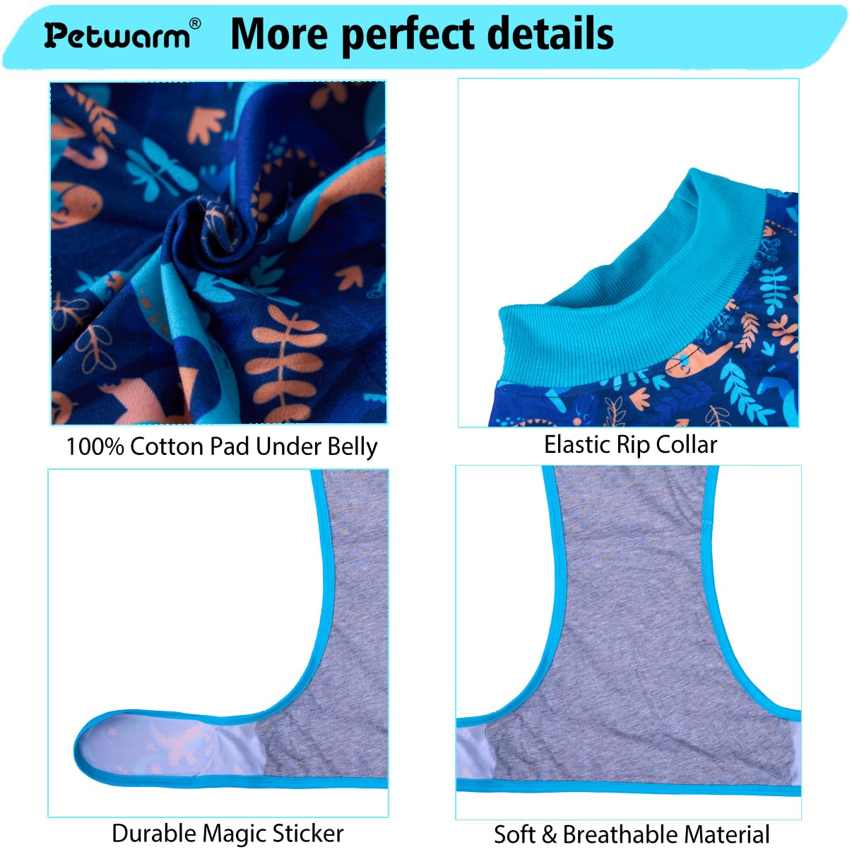 PetWarm all-season dog surgery suit stays breathable yet durable for year-round use
