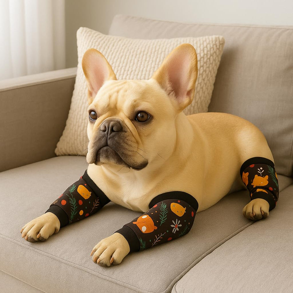 PetWarm breathable leg sleeves with ribbed cuffs for secure fit.