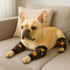 PetWarm breathable leg sleeves with ribbed cuffs for secure fit.