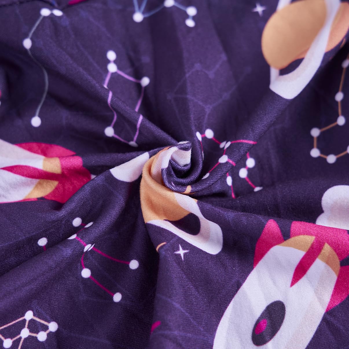 PetWarm cosmic-pattern dog suit in purple-yellow shows versatile use