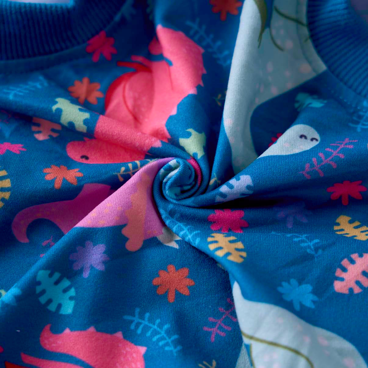 PetWarm dinosaur-pattern multi-colored suit adds cheerful look during recovery