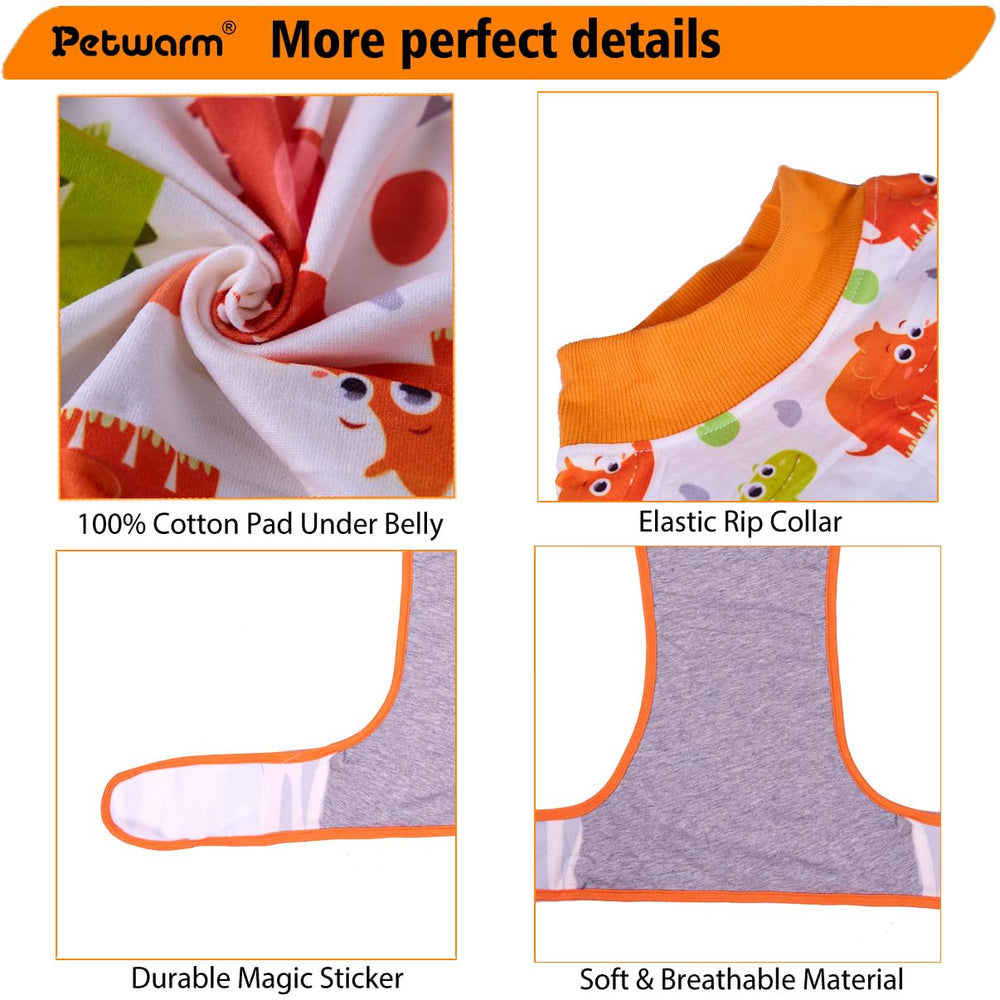 PetWarm dog recovery suit E-Collar alternative side view for calm daily activities
