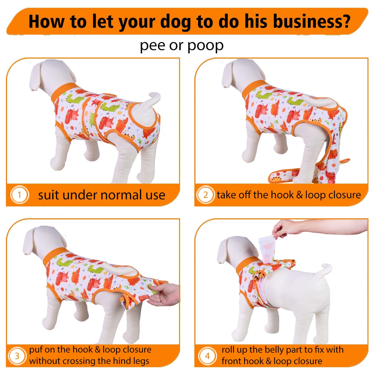 PetWarm dog onesie side view showing full-coverage design