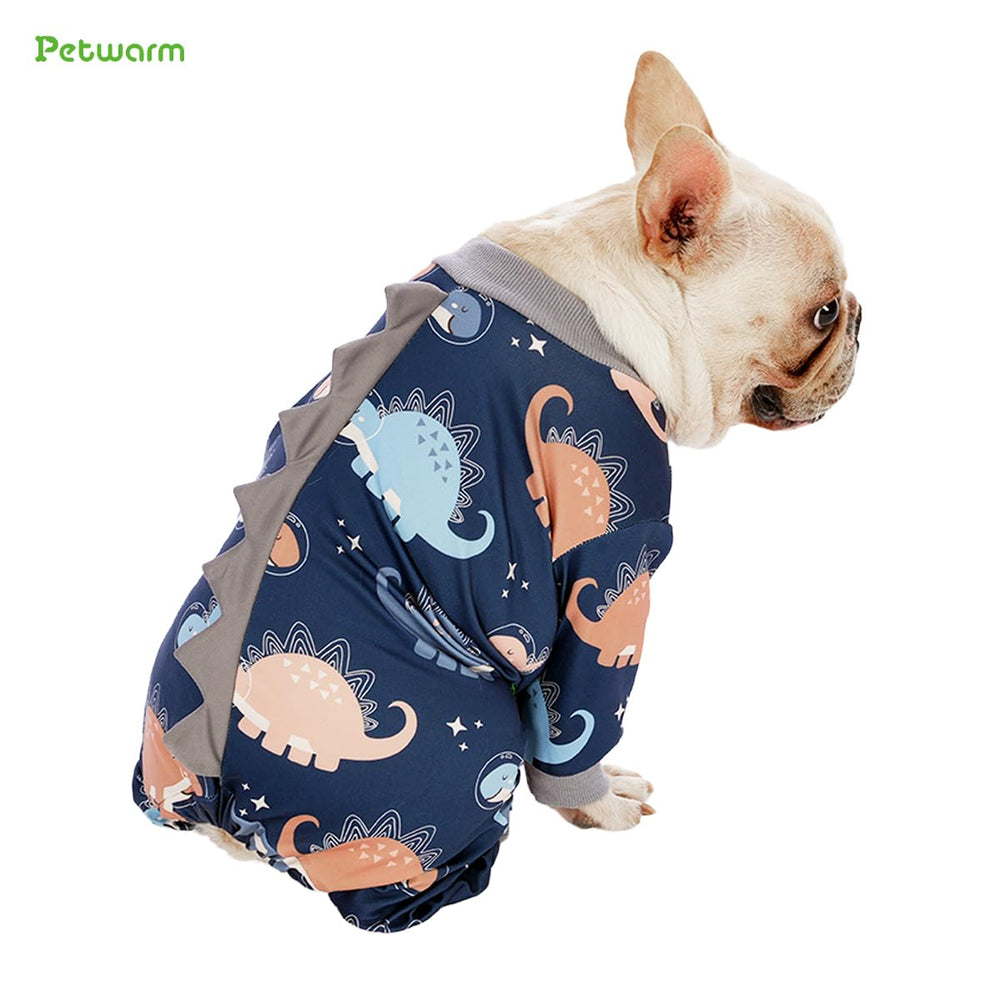 PetWarm loose-hair control dog pajamas help contain fur during changes in season.