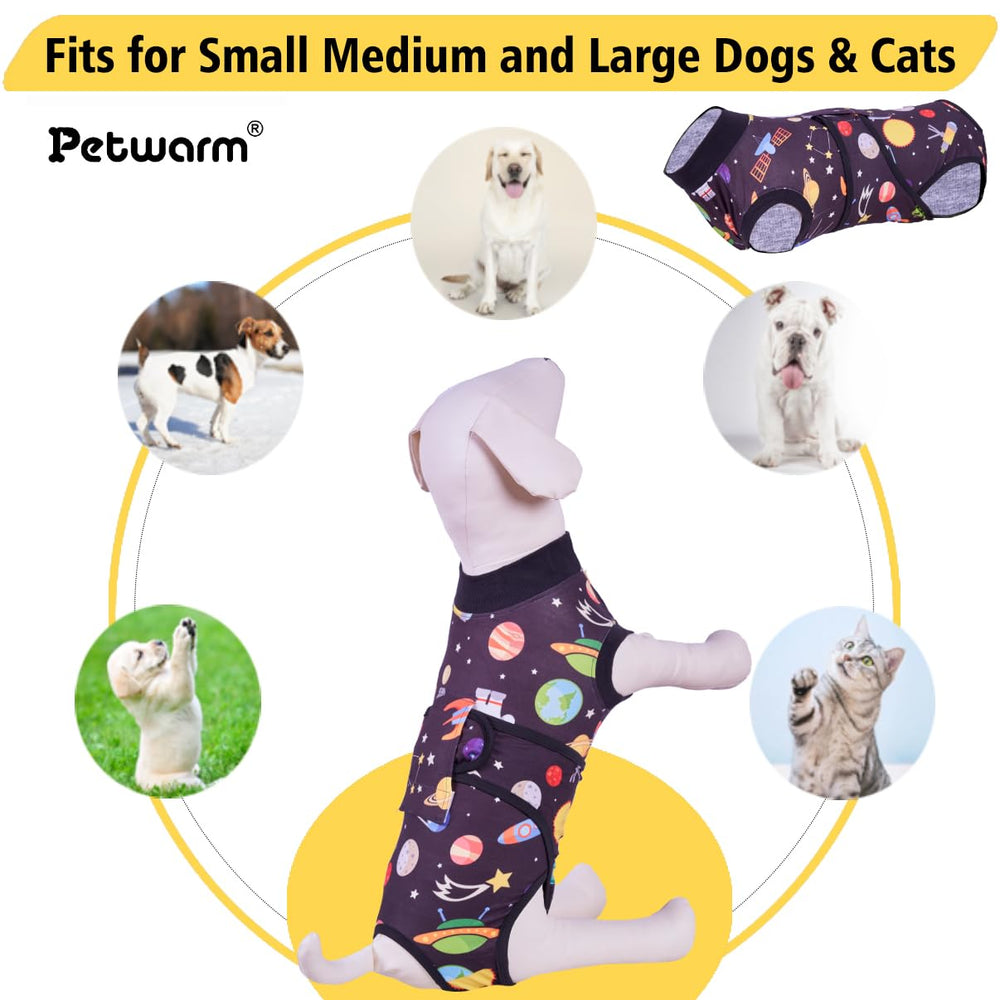 PetWarm recovery suit easy on off with simple closures