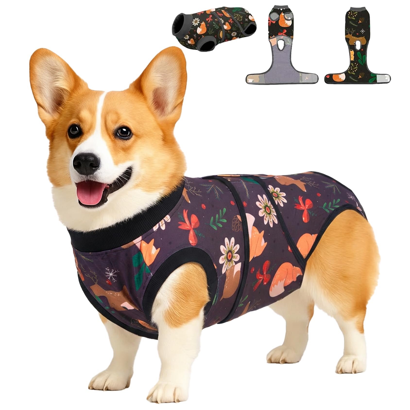 PetWarm dog surgery suit close-up shows soft breathable fabric for comfort