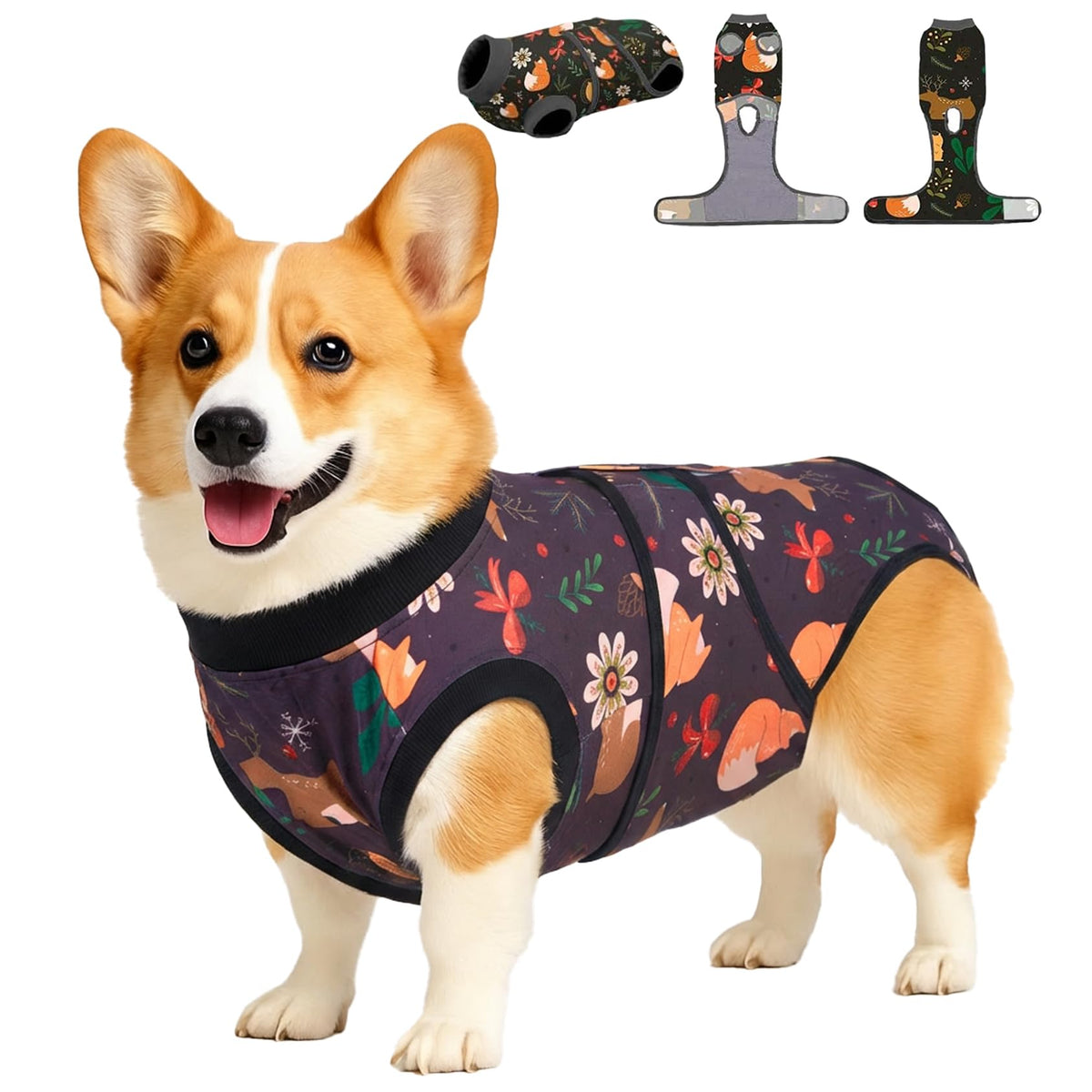 PetWarm dog surgery suit close-up shows soft breathable fabric for comfort