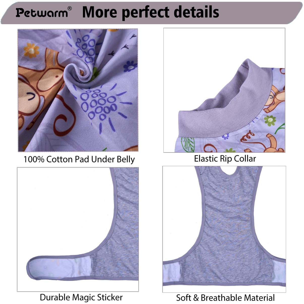 PetWarm recovery suit as an E-collar alternative keeps pets mobile and comfortable.